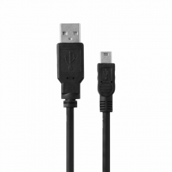 Kabel USB MINI 2m czarny Reverse 2A